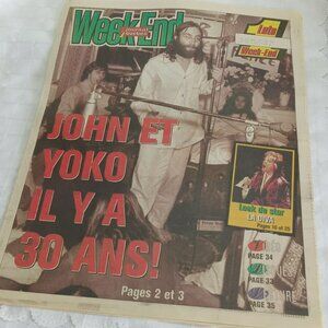 “John and Yoko 30 years ago,” Le Journal de Québec Week-end, May 29, 1999